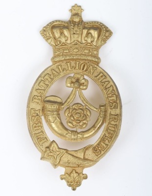 Victorian 1st Battalion Hampshire Rifles Glengarry Badge