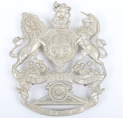 1st Hampshire Royal Garrison Artillery Volunteers Other Ranks Home Service Helmet Plate