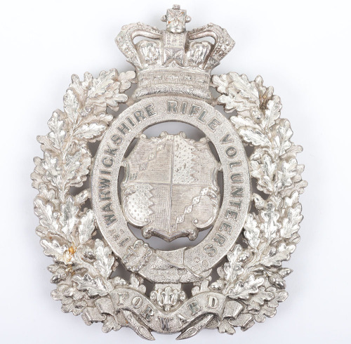 Victorian 1st Warwickshire Rifle Volunteers Cross Belt Plate