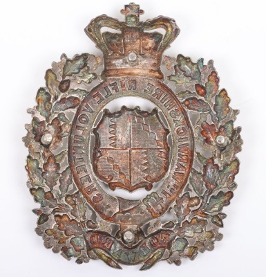 Victorian 1st Warwickshire Rifle Volunteers Cross Belt Plate - 2