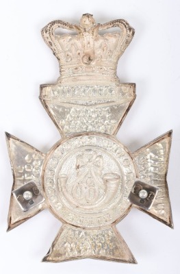 Hallmarked Silver 60th Foot The Kings Royal Rifle Corps Cross Belt Plate - 2