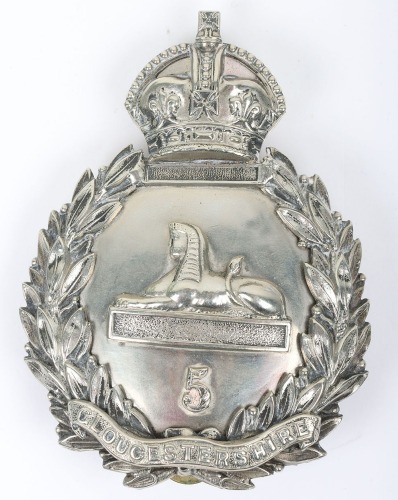 5th Battalion Gloucestershire Regiment Officers Cross Belt Plate