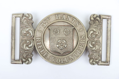 Victorian 3rd Hampshire Rifle Volunteers Officers Waist Belt Clasp