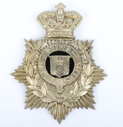 Victorian 2nd Hants Rifle Volunteers Helmet Plate