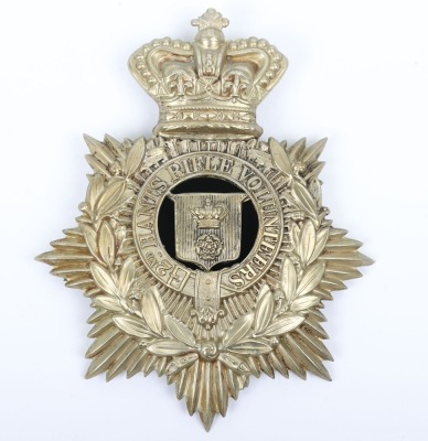 Victorian 2nd Hants Rifle Volunteers Helmet Plate