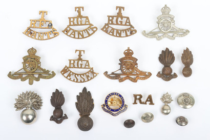 Territorial & Volunteer Artillery Badges with Hampshire Connections