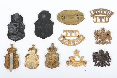 Grouping of Channel Islands OTC and Schools Badges - 2