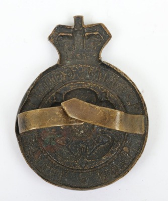 Rare Victorian Royal Hampshire County Hospital Officers Cap Badge - 2