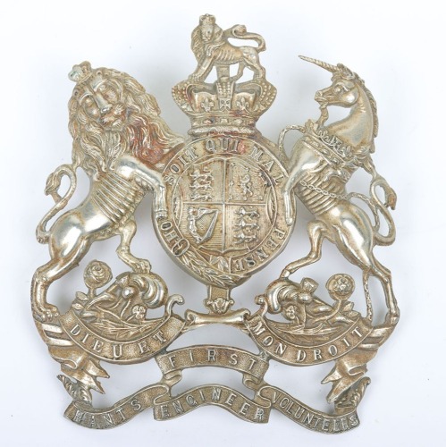 Victorian First Hants Engineer Volunteers Other Ranks Home Service Helmet Plate