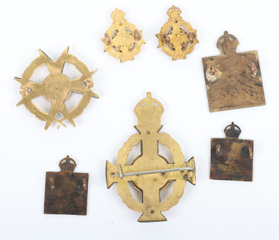 Army Chaplains Department Cap and Collar Badge Set, - 2