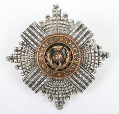 * Hallmarked Silver Scots Guards Officers Cap Star