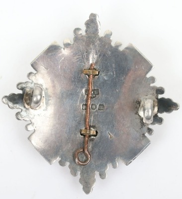 * Hallmarked Silver Scots Guards Officers Cap Star - 2