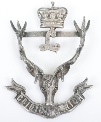 * Hallmarked Silver Seaforth Highlanders Officers Glengarry Badge