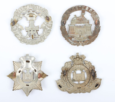 4x Victorian Infantry Cap Badges - 2