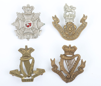 4x Victorian Infantry Cap Badges