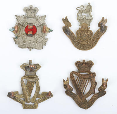 4x Victorian Infantry Cap Badges - 2