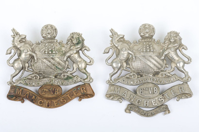 2nd Volunteer Battalion & 6th Volunteer Battalion Manchester Regiment Cap Badges