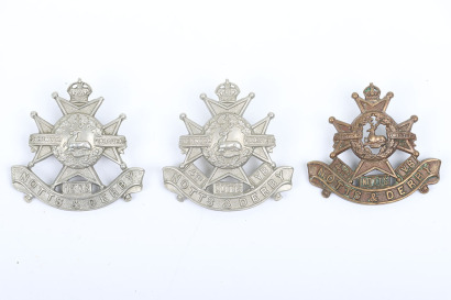 Volunteer Battalion Notts & Derby Regiment Badges
