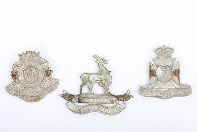 3x Volunteer Battalion Cap Badges, - 2
