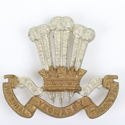 Scarce Imperial Yeomanry Hospital Slouch Hat Badge