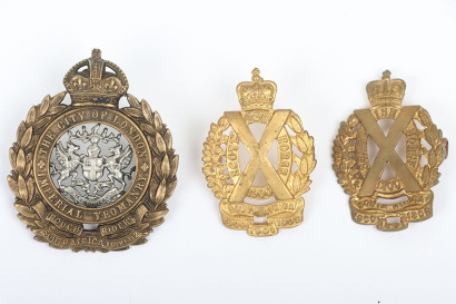 City of London &lsquo;Rough Riders&rsquo; Imperial Yeomanry Headdress Badge
