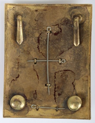 * Post 1881 The Queens Own Cameron Highlanders Officers Shoulder Belt Plate - 2