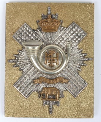 * Victorian Highland Light Infantry Officers Shoulder Belt Plate