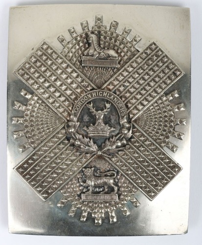 * Gordon Highlanders Volunteer Battalion Officers Shoulder Belt Plate