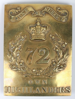 * 72nd Duke of Albany&rsquo;s Own Highlanders Other Ranks Shoulder Belt Plate