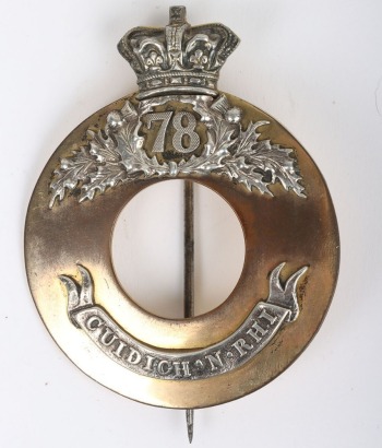 * Victorian 78th (or The Ross-shire Buffs) Plaid Brooch