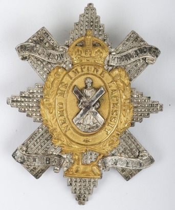 * 9th Battalion The Glasgow Highlanders Officers Glengarry Badge