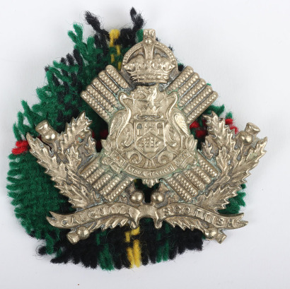 * Calcutta Scottish Glengarry Badge