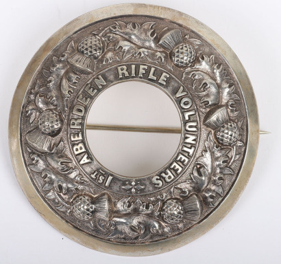 * 1st Aberdeen Rifle Volunteers Plaid Brooch