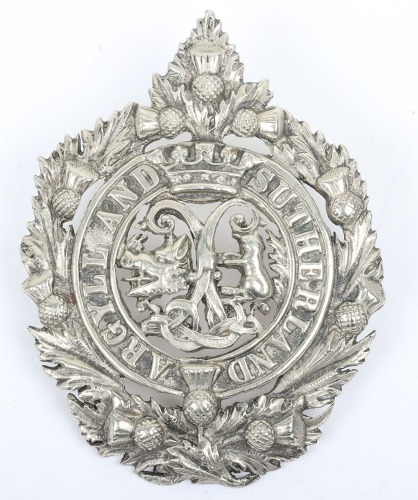 * Argyll & Sutherland Highlanders Officers Glengarry Badge,