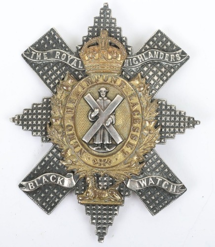 * The Royal Highlanders The Black Watch Officers Glengarry Badge