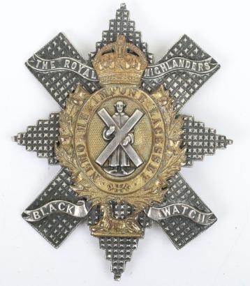 * The Royal Highlanders The Black Watch Officers Glengarry Badge