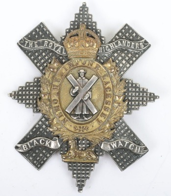 * The Royal Highlanders The Black Watch Officers Glengarry Badge