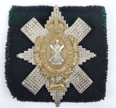 * WW2 Period Royal Highlanders The Black Watch Officers Glengarry Badge