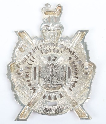 * Hallmarked Silver Kings Own Scottish Borderers Glengarry Badge - 2