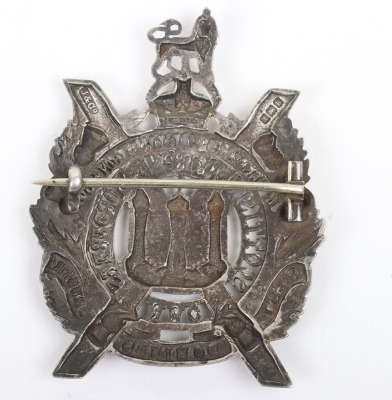 * Pre-WW1 Hallmarked Silver Kings Own Scottish Borderers Officers Glengarry Badge - 2