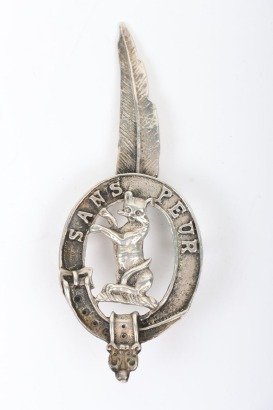 * 5th Caithness & Sutherland Seaforth Highlanders Officers Bonnet Badge