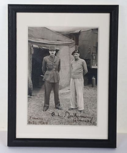 Signature of General, Later Field Marshal Bernard Montgomery, Signed in France July 1944