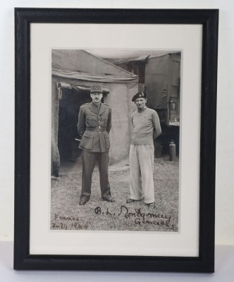 Signature of General, Later Field Marshal Bernard Montgomery, Signed in France July 1944