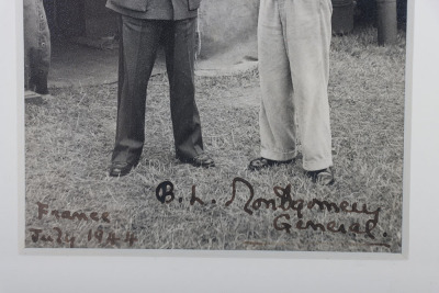 Signature of General, Later Field Marshal Bernard Montgomery, Signed in France July 1944 - 2