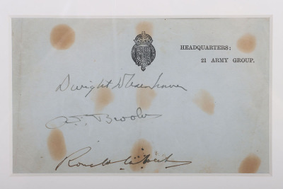 Signature of Supreme Commander in Chief of Allied Forces Dwight D Eisenhower - 3