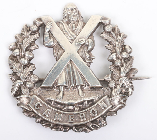 * Cameron Highlanders Officers Glengarry Badge