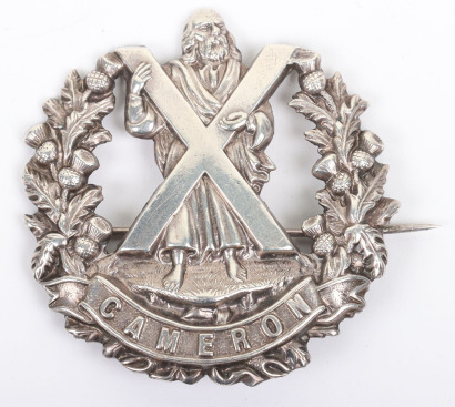 * Cameron Highlanders Officers Glengarry Badge