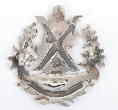 * Cameron Highlanders Officers Silver Glengarry Badge - 2