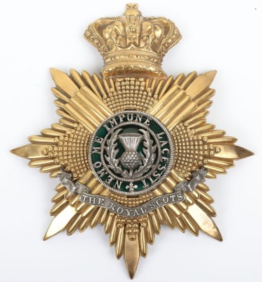 * Victorian Royal Scots Officers Home Service Helmet Plate
