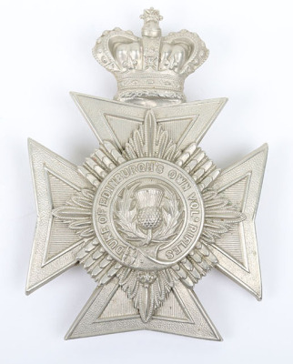 * Victorian South African Duke of Edinburgh&rsquo;s Own Volunteer Rifles Officers Helmet Plate